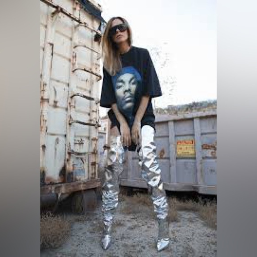 Balenciaga Thigh High Patent Leather Boots